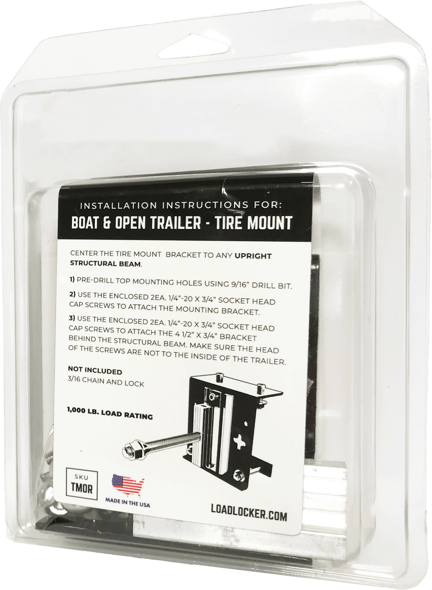 Removable Spare Tire Mount - Boat/Open Trailer - In Clamshell (6/Case ...